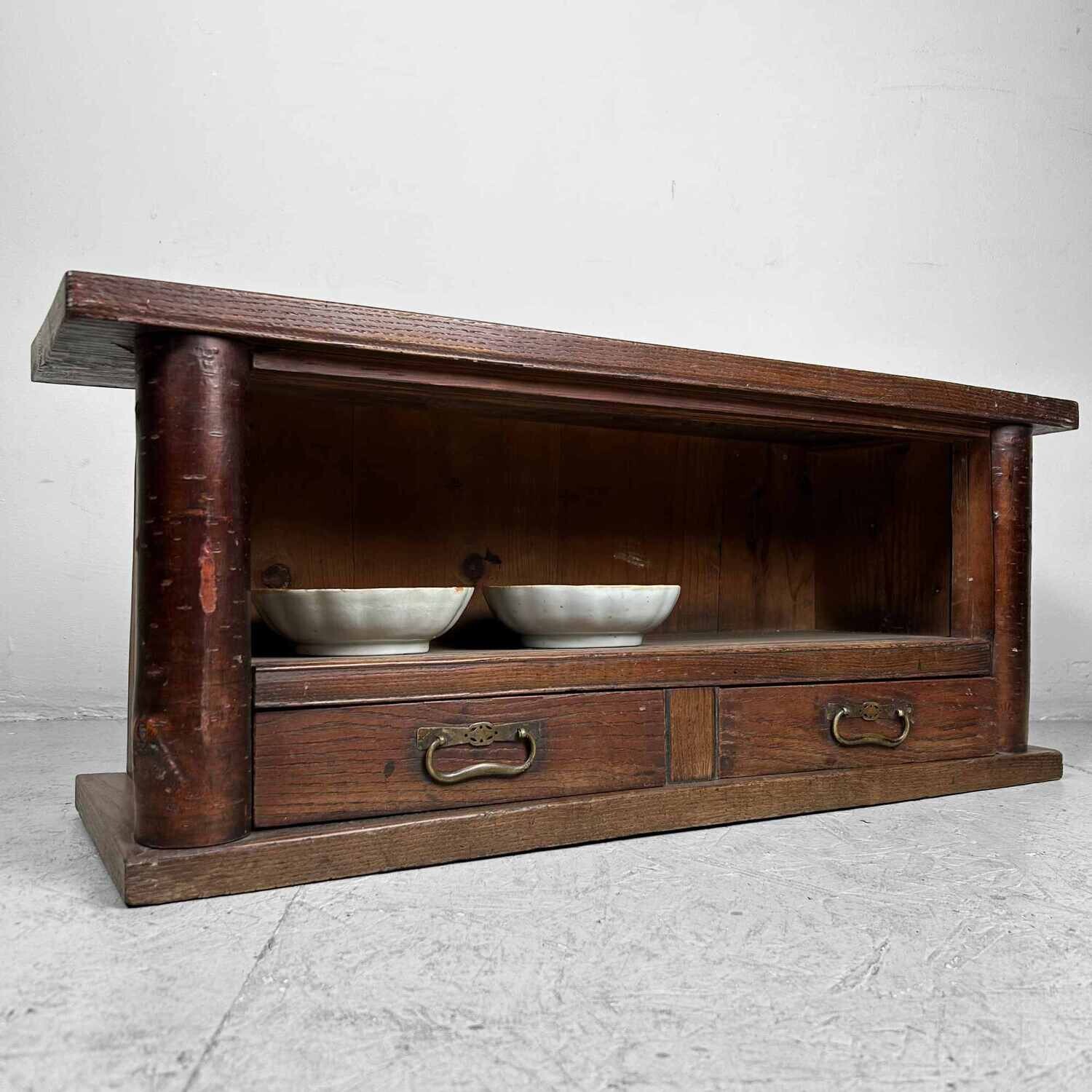 Lage Japanse 'Jibukuro Tokonoma' Tansu, Taishō-periode.