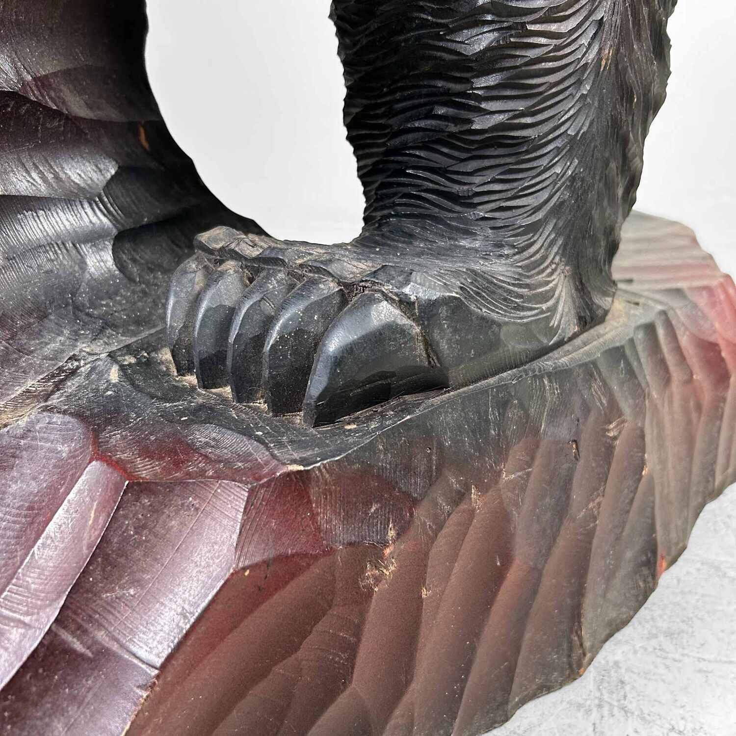 XL Wooden Bear Hokkaido Kibori Kuma (木彫り熊), 1960s, Japan.