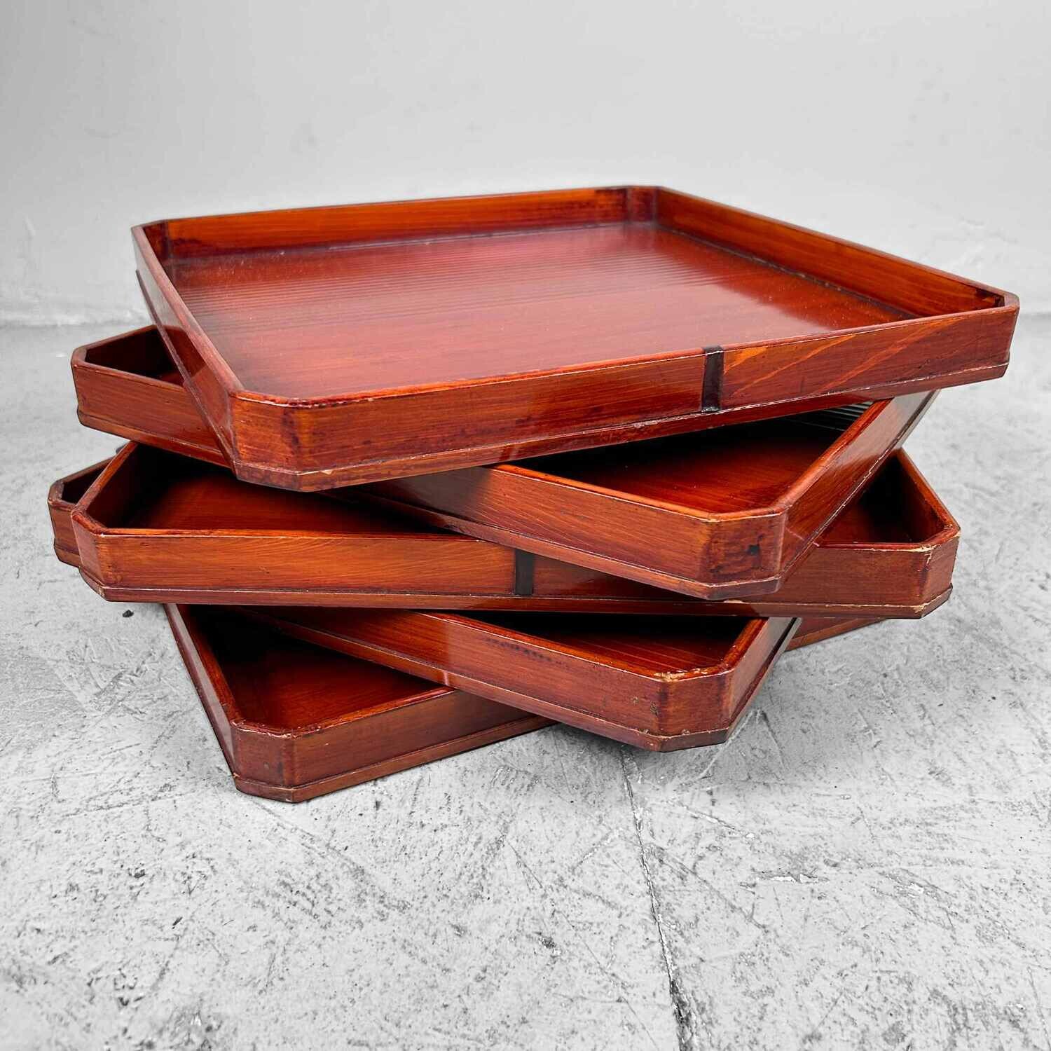 Houten Japans Dienblad, Taishō-periode.