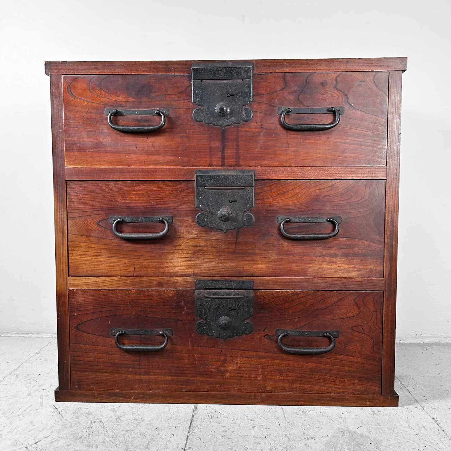 Traditionele Tansu Ladekast, Meiji periode, Japan.