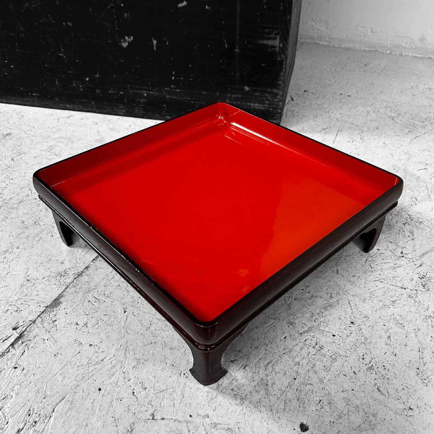 Set of Urushi Lacquer Serving Tables, Meiji Period, Japan.