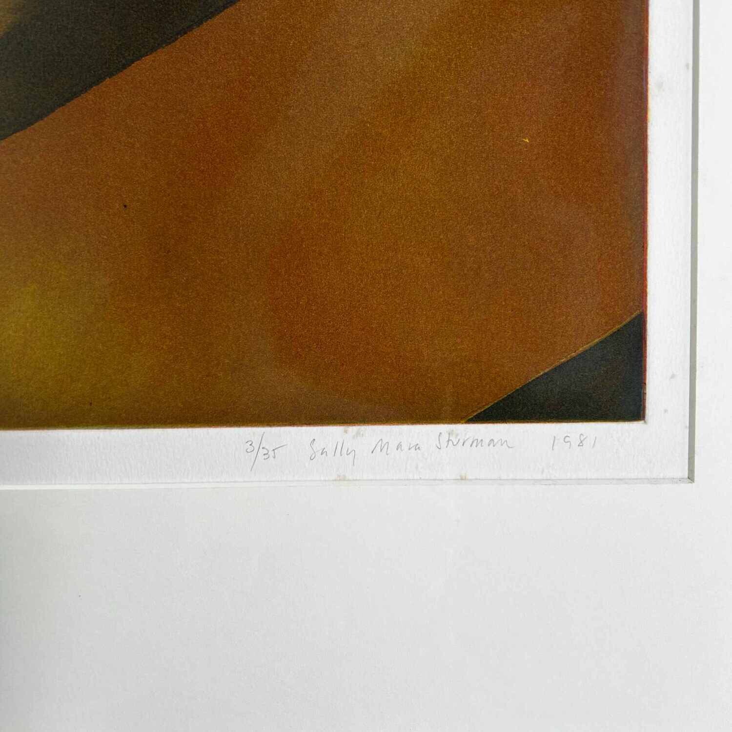 Original Lithograph 'Tulips' by Sally Mara Sturman, 1981.