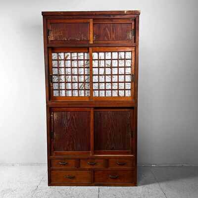 Traditionele Japanse Tansu Opbergmeubel, Taishō-periode.