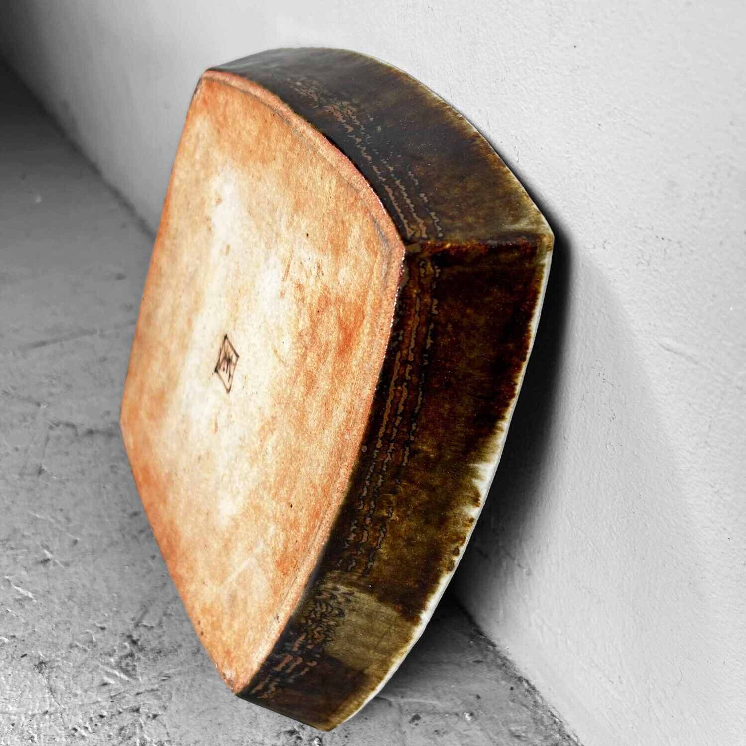 Japanese Mid Century Studio Pottery Ceramic Tray.