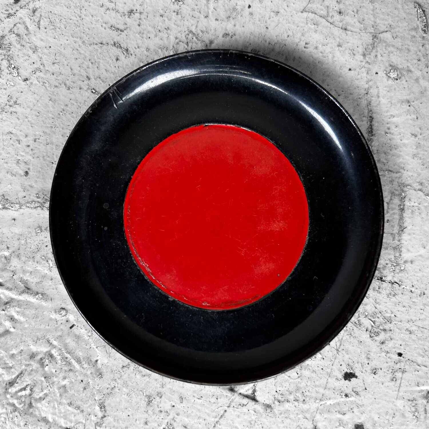 Set Black and Red Lacquered Wooden Dishes, Meiji Period, Japan.