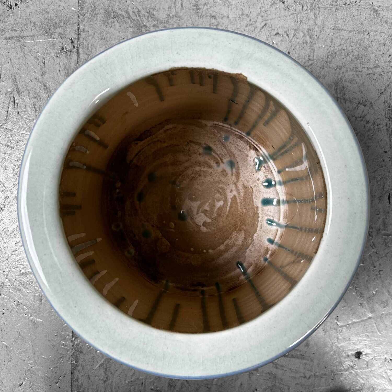 Porseleinen Hibachi, Japan, vroege Shōwa-periode.