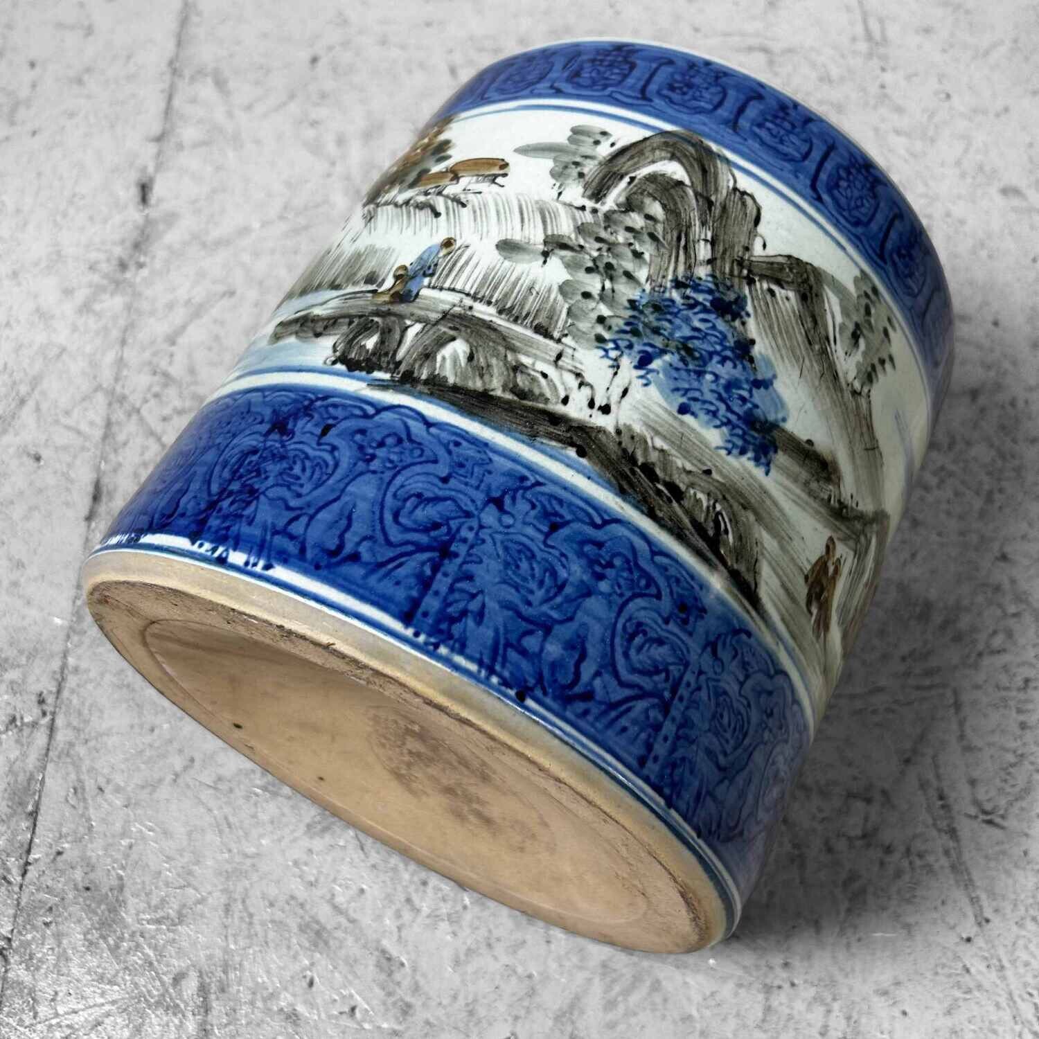 Porseleinen Hibachi, Japan, vroege Shōwa-periode.