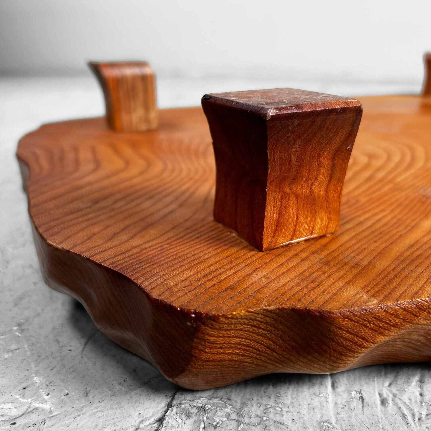 Yakusugi (屋久杉) Wooden Display Low Table, Japan, Shōwa Period.