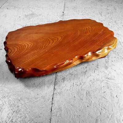 Yakusugi (屋久杉) Wooden Display Low Table, Japan, Shōwa Period.