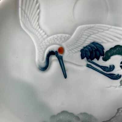 Japanese Porcelain Plate 'Crane', 1938.