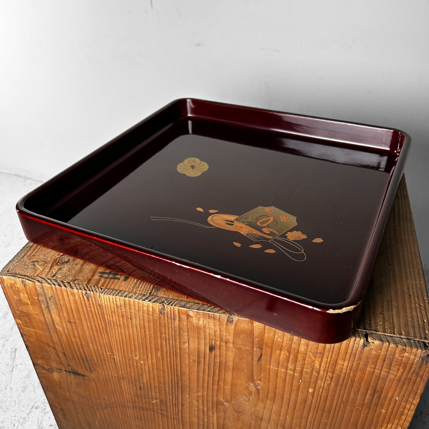 Houten Lakwerk Maki-e Japans Dienblad, Taishō-periode.