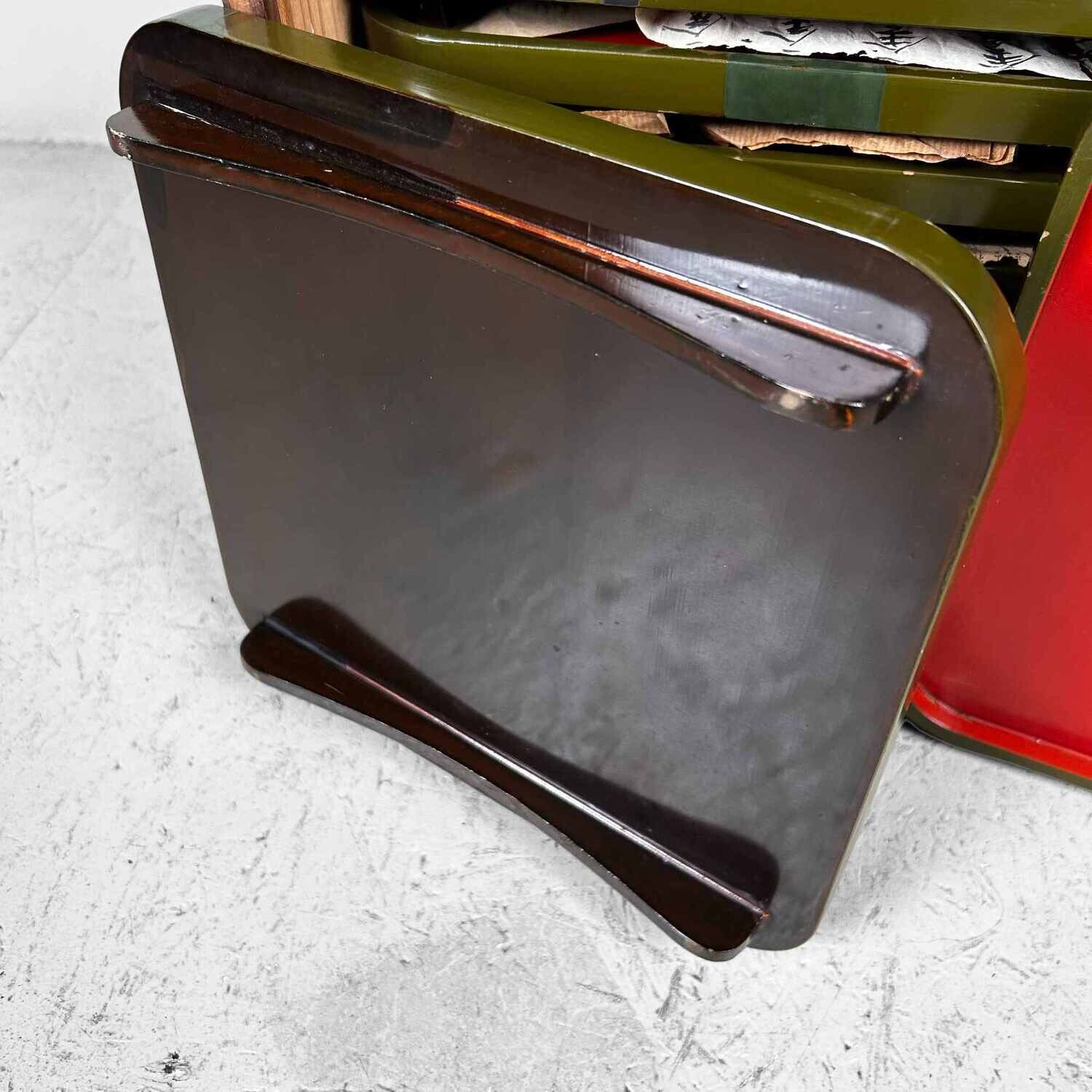 Urushi Lacquer Serving Table, Taisho Period, Japan.