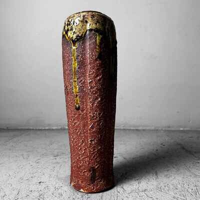 Mid-Century Earthenware Ikebana Flower Vase, Japan.