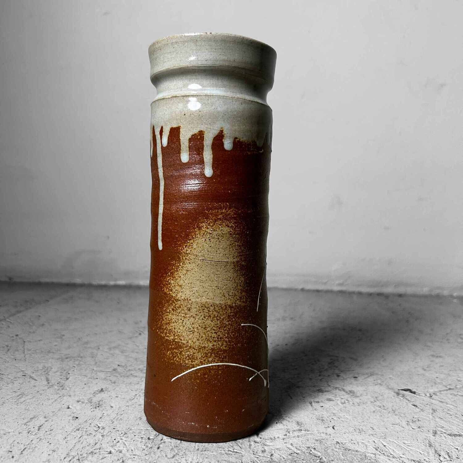 Mid Century Aardewerken Ikebana Bloemenvaas, Japan.