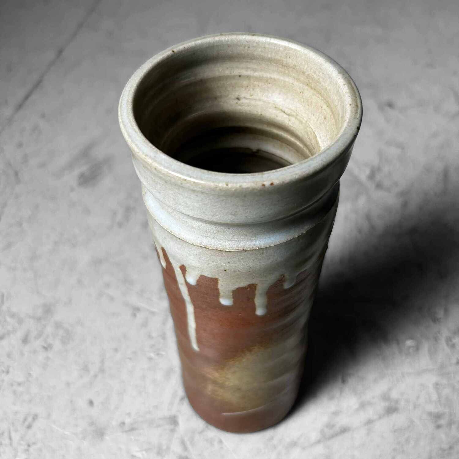 Mid Century Aardewerken Ikebana Bloemenvaas, Japan.