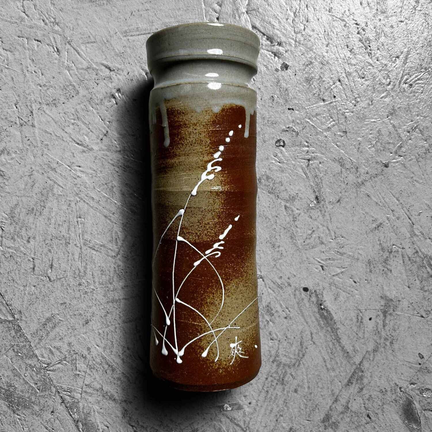 Mid Century Aardewerken Ikebana Bloemenvaas, Japan.