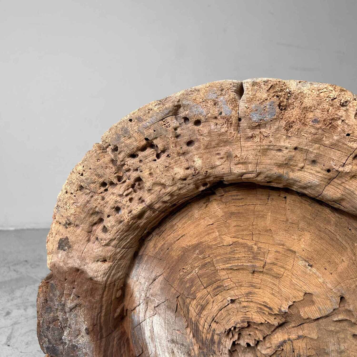 Japanese Mochi-Pounding Pestle, Antique Rice Mortar, late Meiji Period.