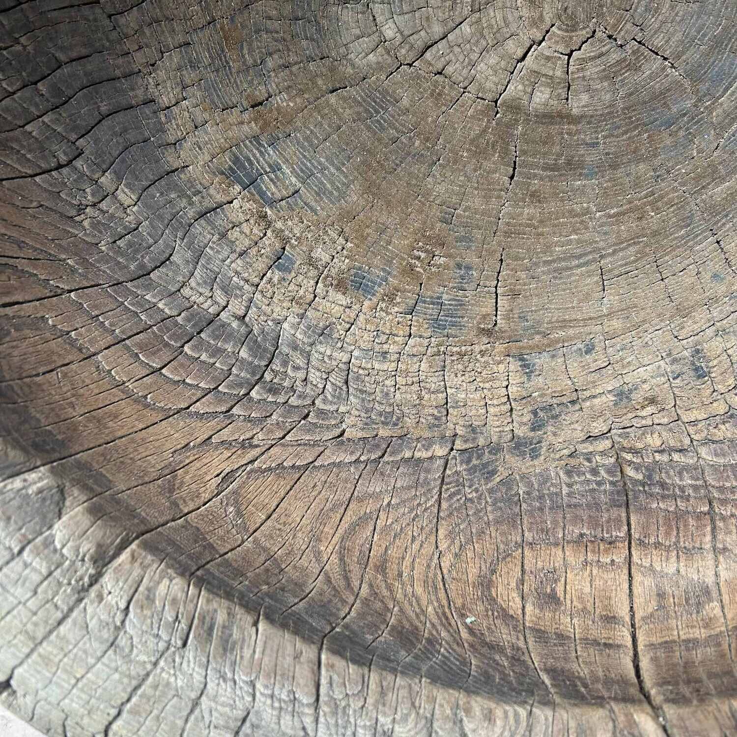 Unique Japanese Mochi-Tsuki Usu, Antique Rice Mortar, Edo Period.