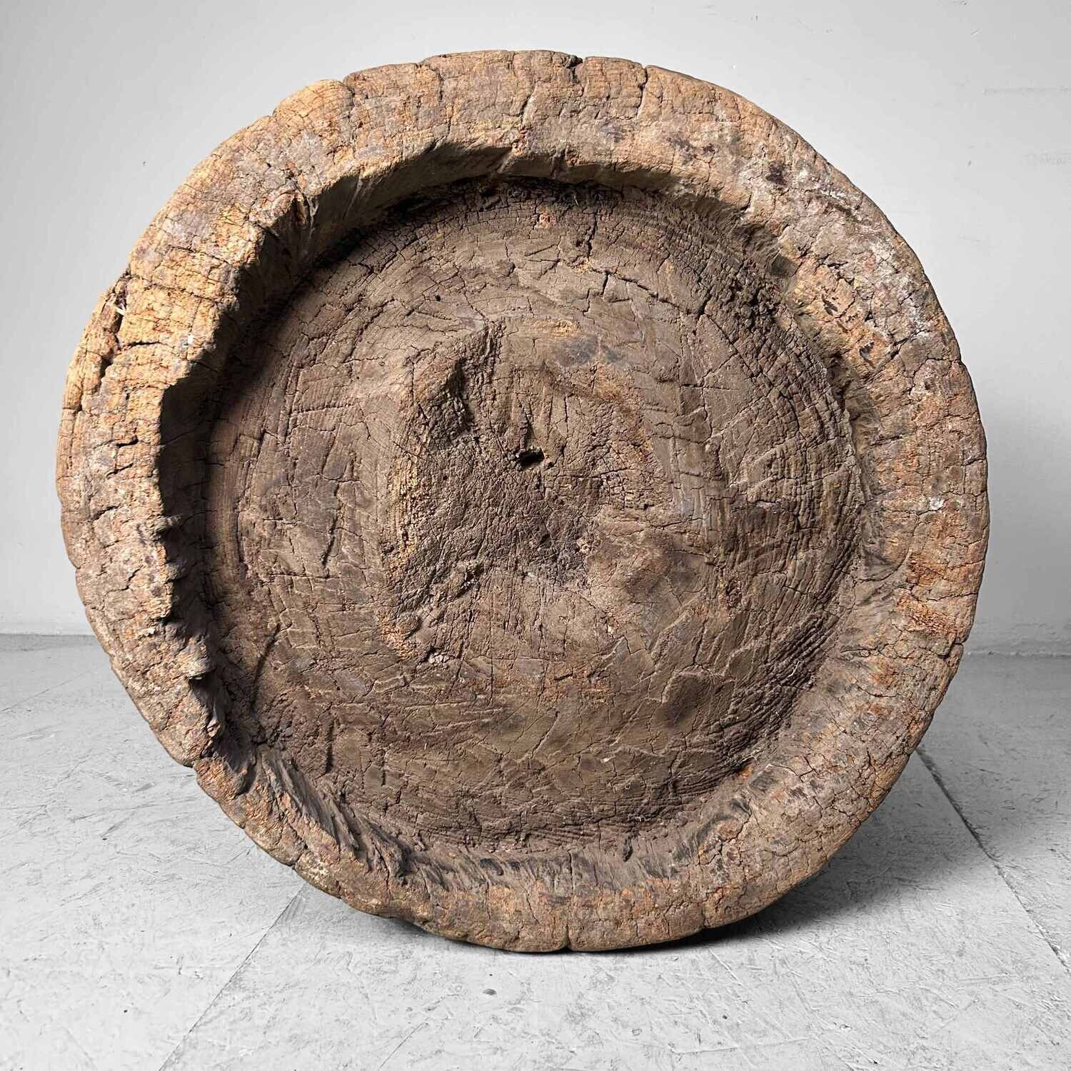 Unique Japanese Mochi-Tsuki Usu, Antique Rice Mortar, Edo Period.