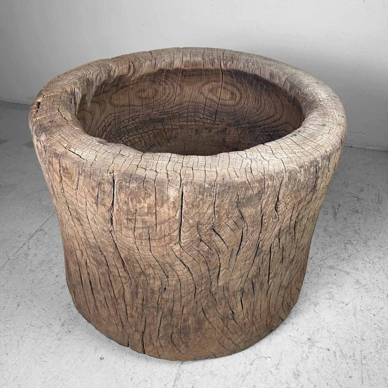 Unique Japanese Mochi-Tsuki Usu, Antique Rice Mortar, Edo Period.