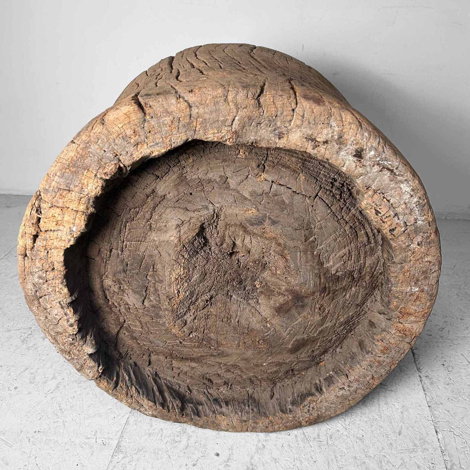 Unique Japanese Mochi-Tsuki Usu, Antique Rice Mortar, Edo Period.