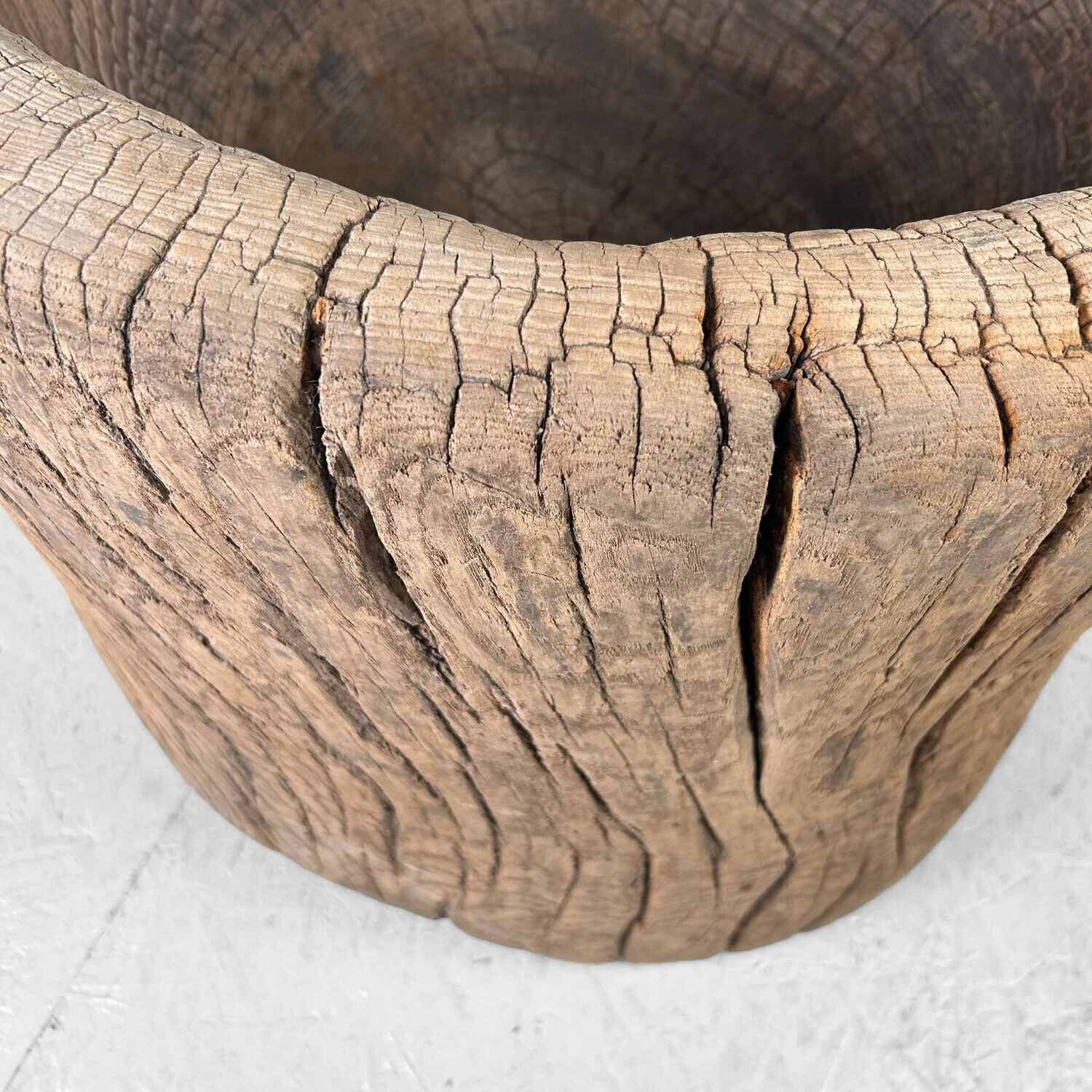 Unique Japanese Mochi-Tsuki Usu, Antique Rice Mortar, Edo Period.