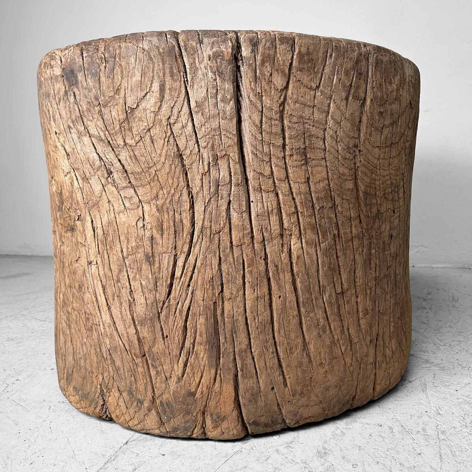 Unique Japanese Mochi-Tsuki Usu, Antique Rice Mortar, Edo Period.