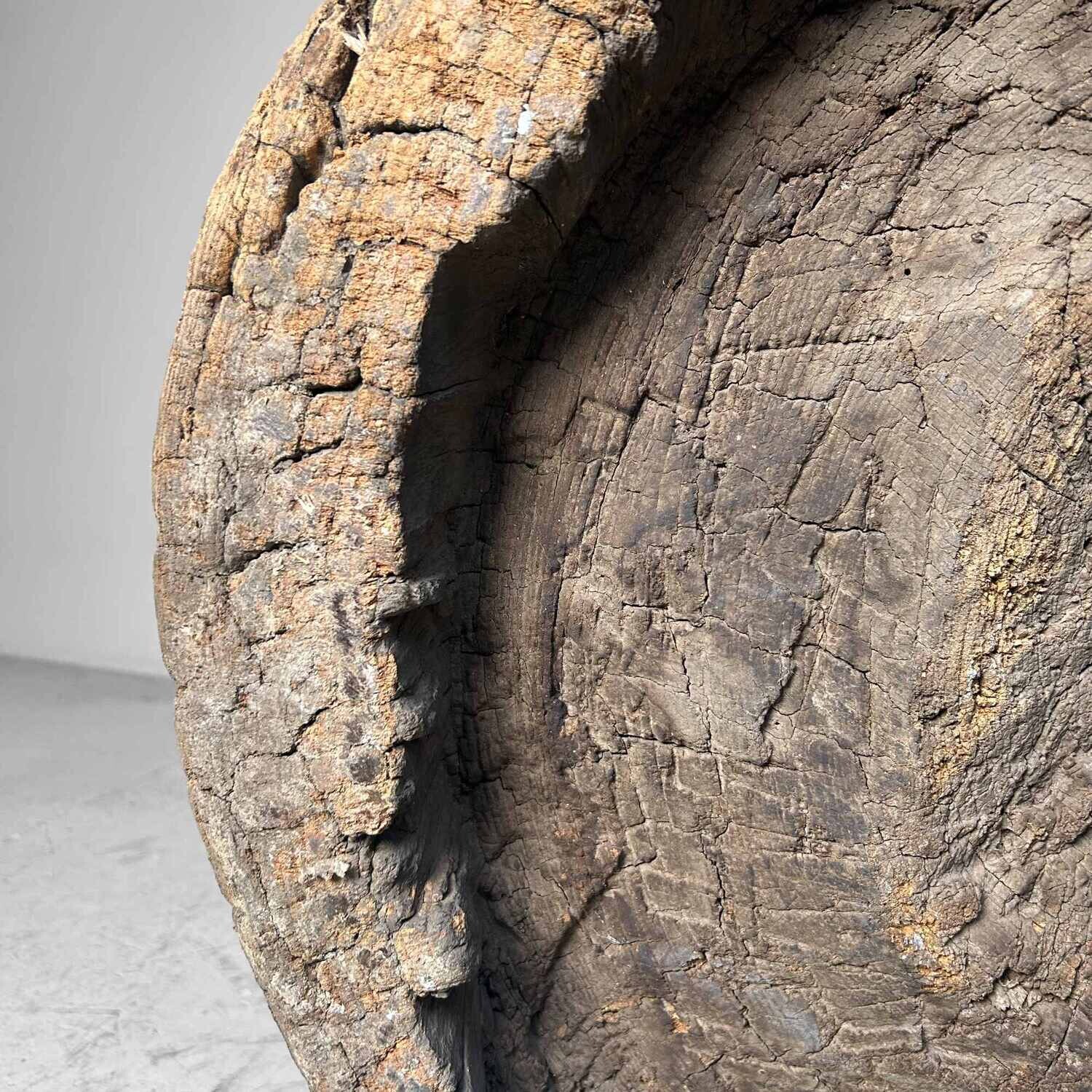 Unique Japanese Mochi-Tsuki Usu, Antique Rice Mortar, Edo Period.