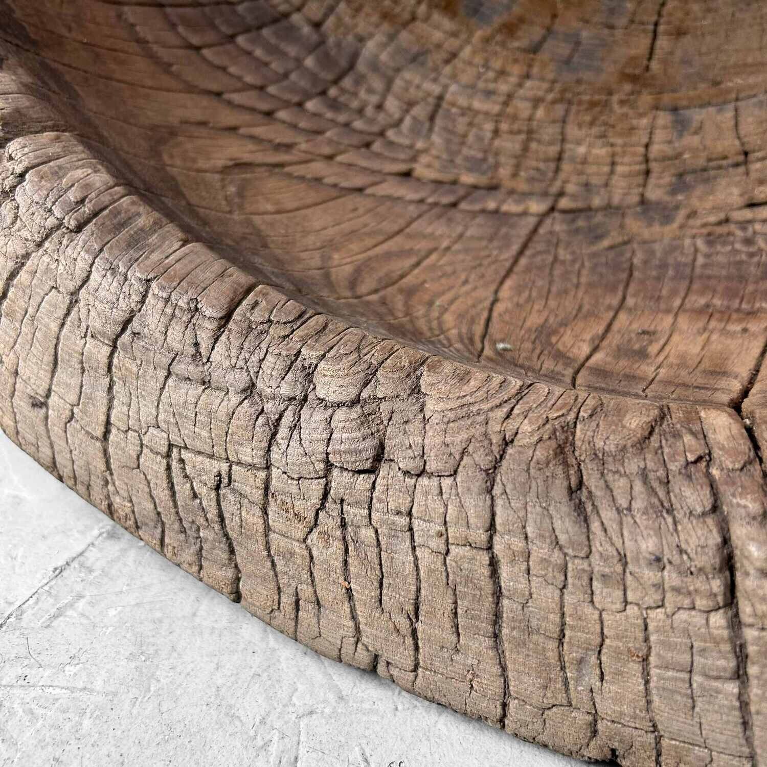 Unique Japanese Mochi-Tsuki Usu, Antique Rice Mortar, Edo Period.