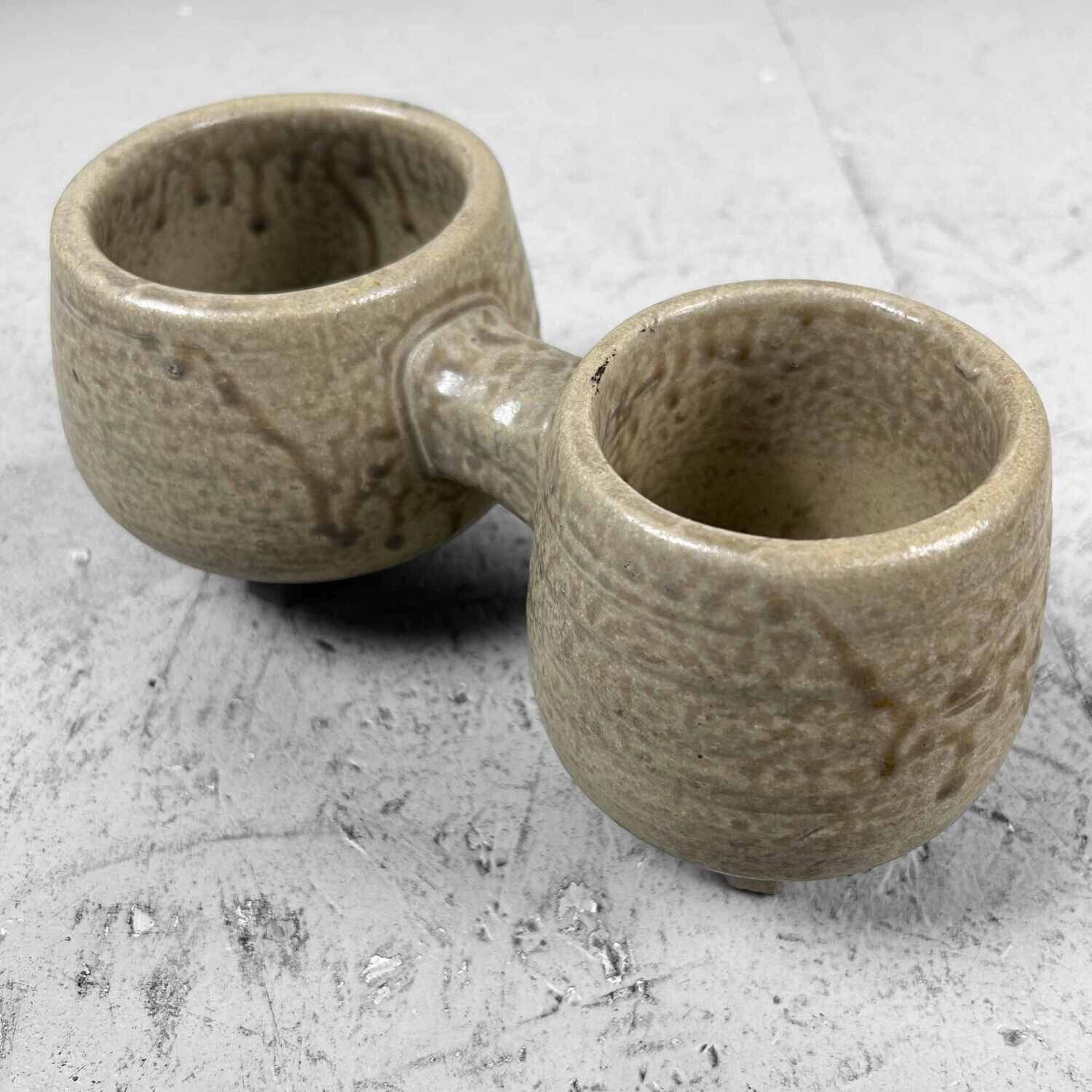 Zeldzame Mid Century Toyo Ceramic Ikebana Planter, Japan.