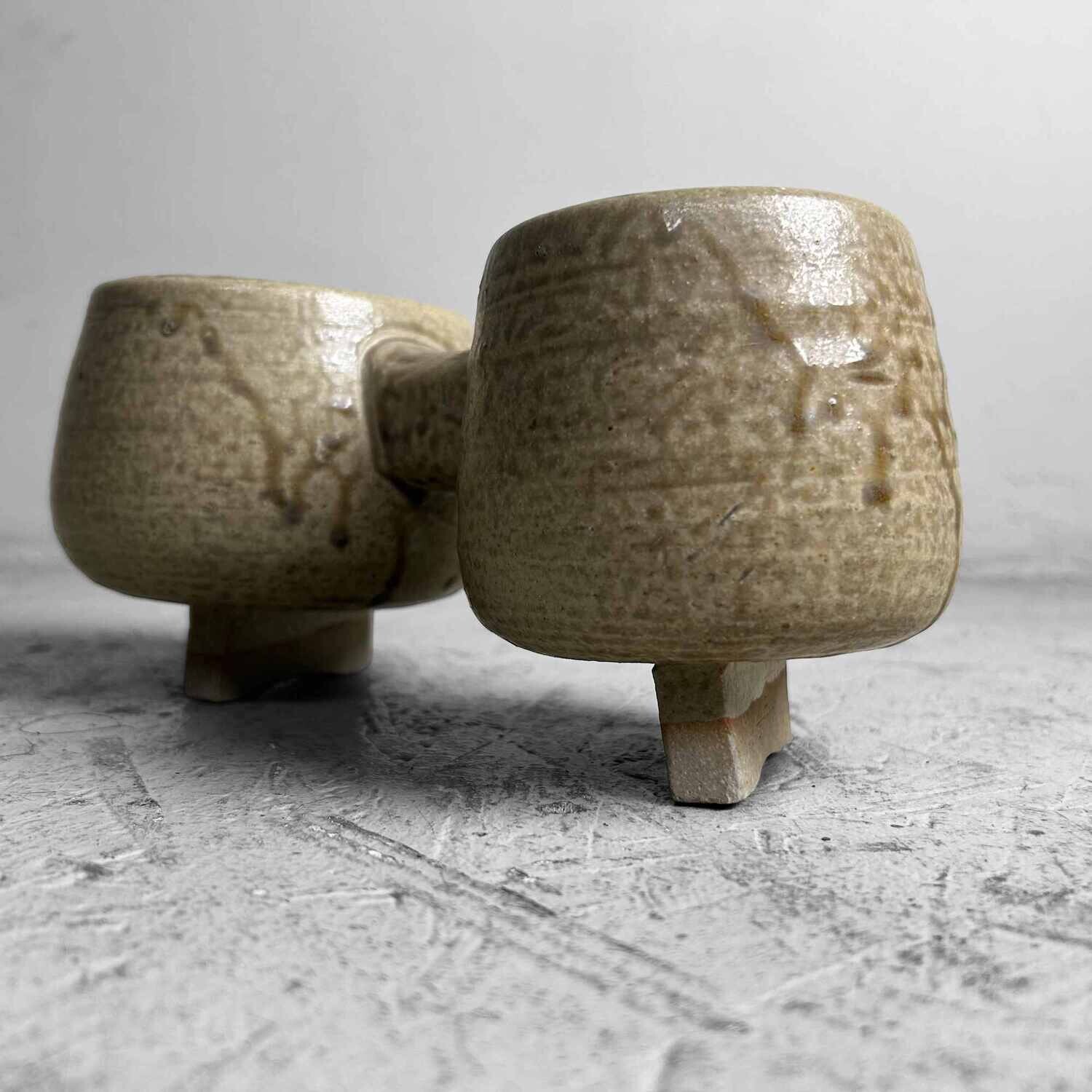 Zeldzame Mid Century Toyo Ceramic Ikebana Planter, Japan.