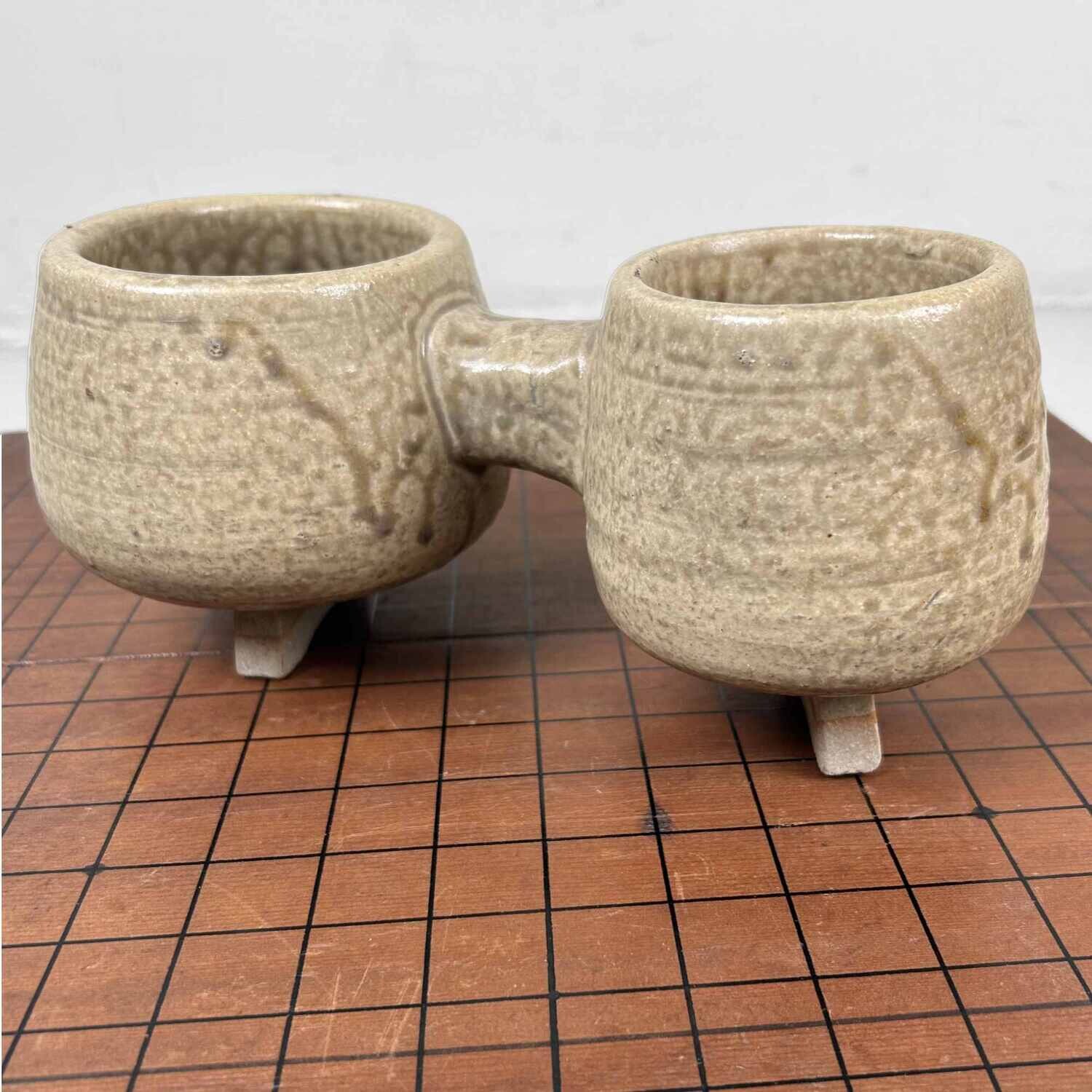 Zeldzame Mid Century Toyo Ceramic Ikebana Planter, Japan.