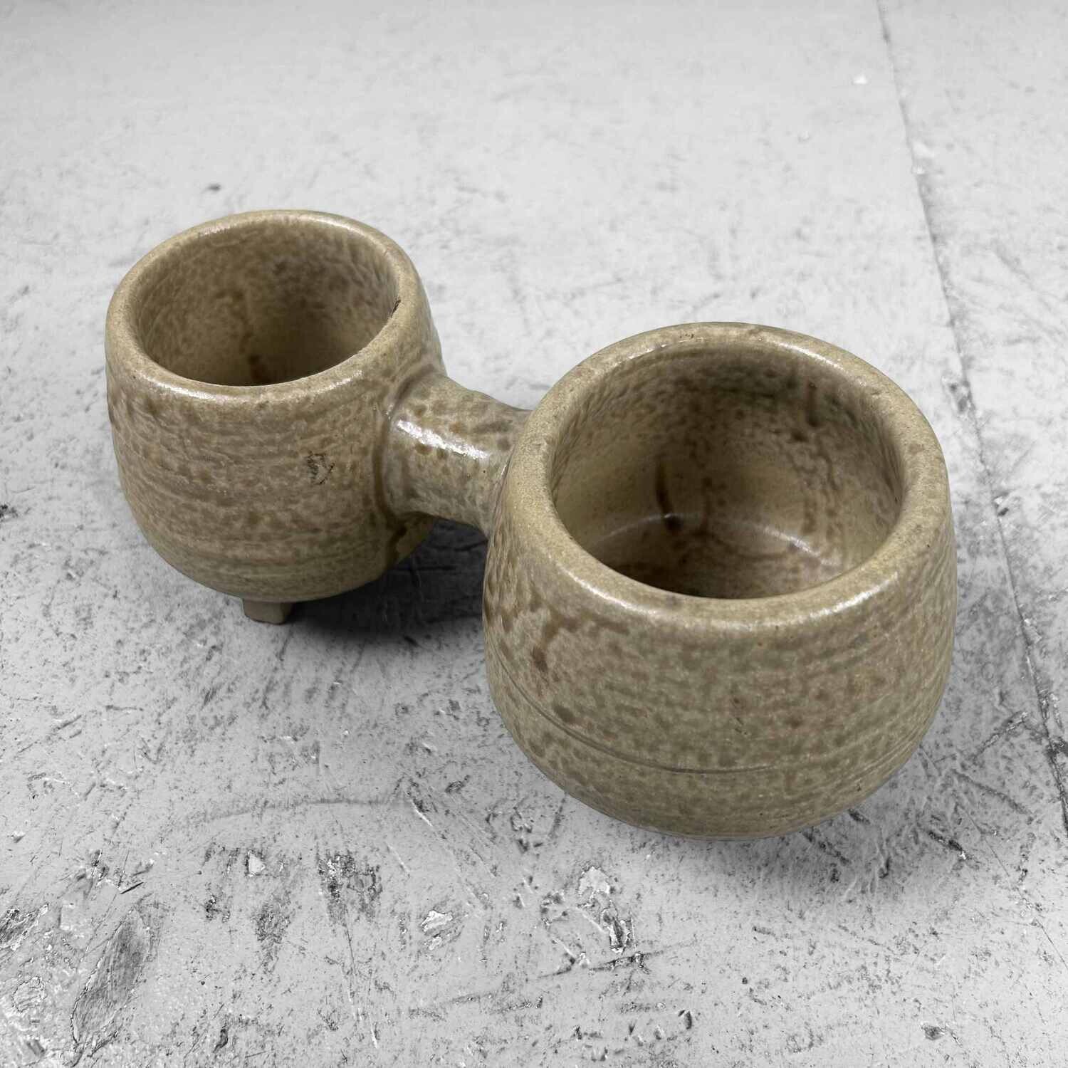 Zeldzame Mid Century Toyo Ceramic Ikebana Planter, Japan.