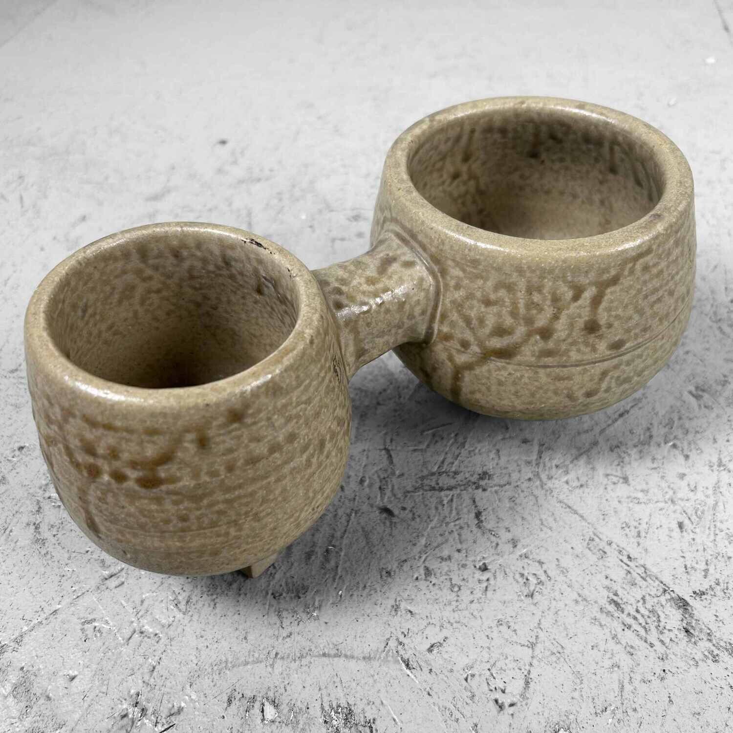 Zeldzame Mid Century Toyo Ceramic Ikebana Planter, Japan.