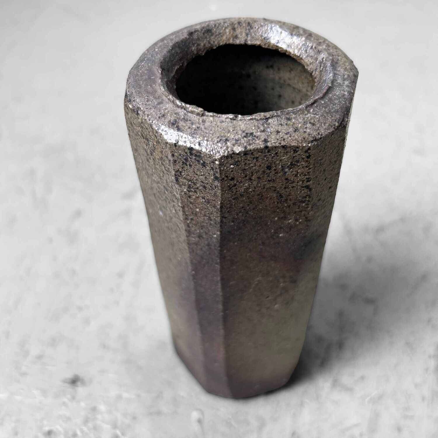 Aardewerken Minimalistische Ikebana Bloemenvaas, jaren '70, Japan.