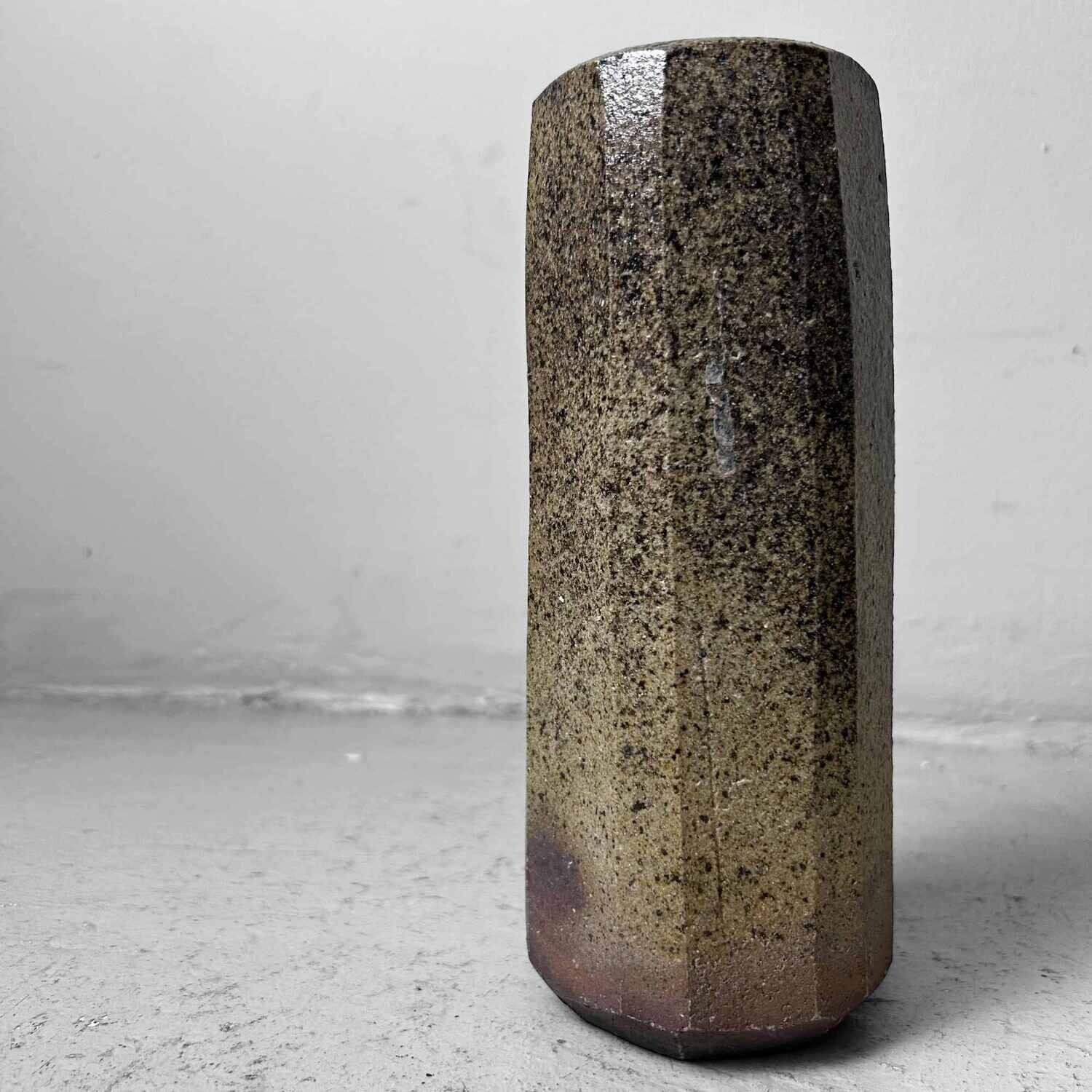 Aardewerken Minimalistische Ikebana Bloemenvaas, jaren '70, Japan.