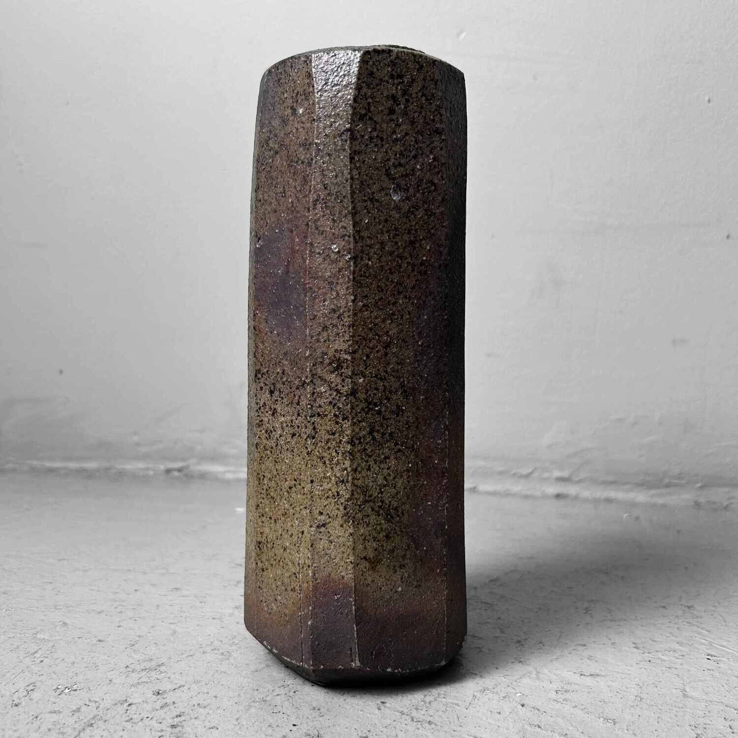 Aardewerken Minimalistische Ikebana Bloemenvaas, jaren '70, Japan.