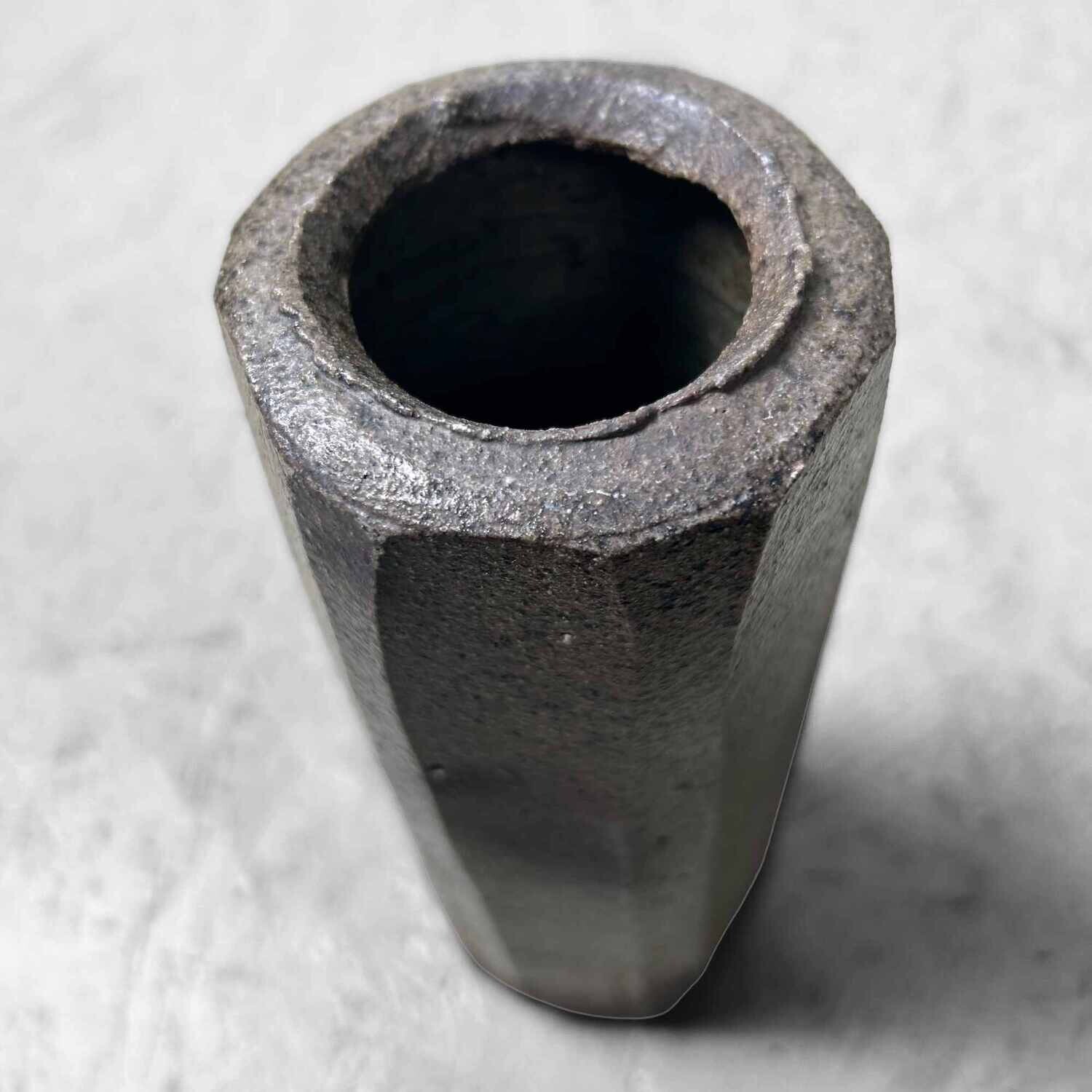 Aardewerken Minimalistische Ikebana Bloemenvaas, jaren '70, Japan.