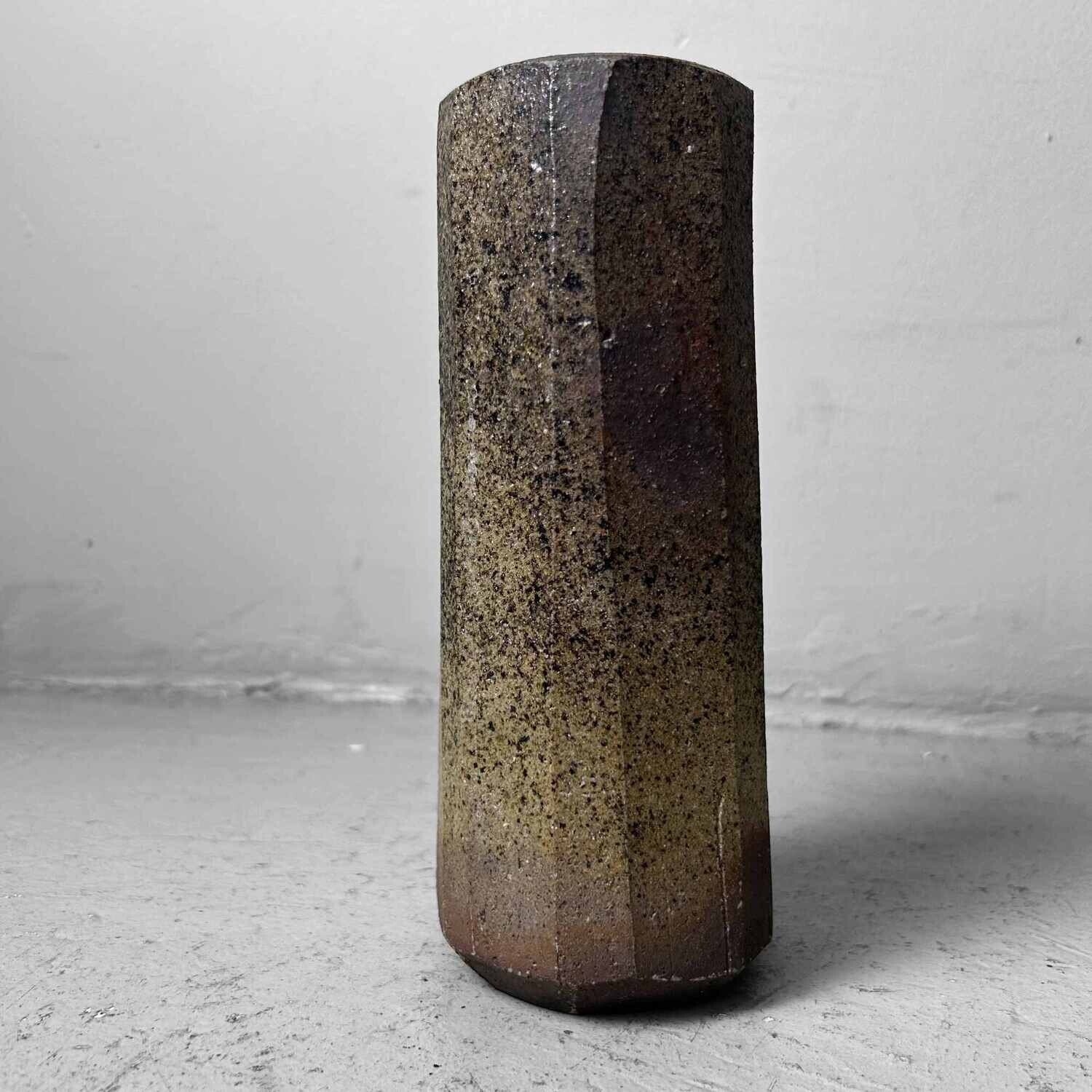 Aardewerken Minimalistische Ikebana Bloemenvaas, jaren '70, Japan.