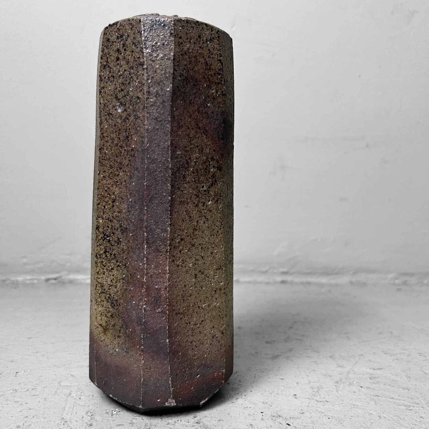 Aardewerken Minimalistische Ikebana Bloemenvaas, jaren '70, Japan.