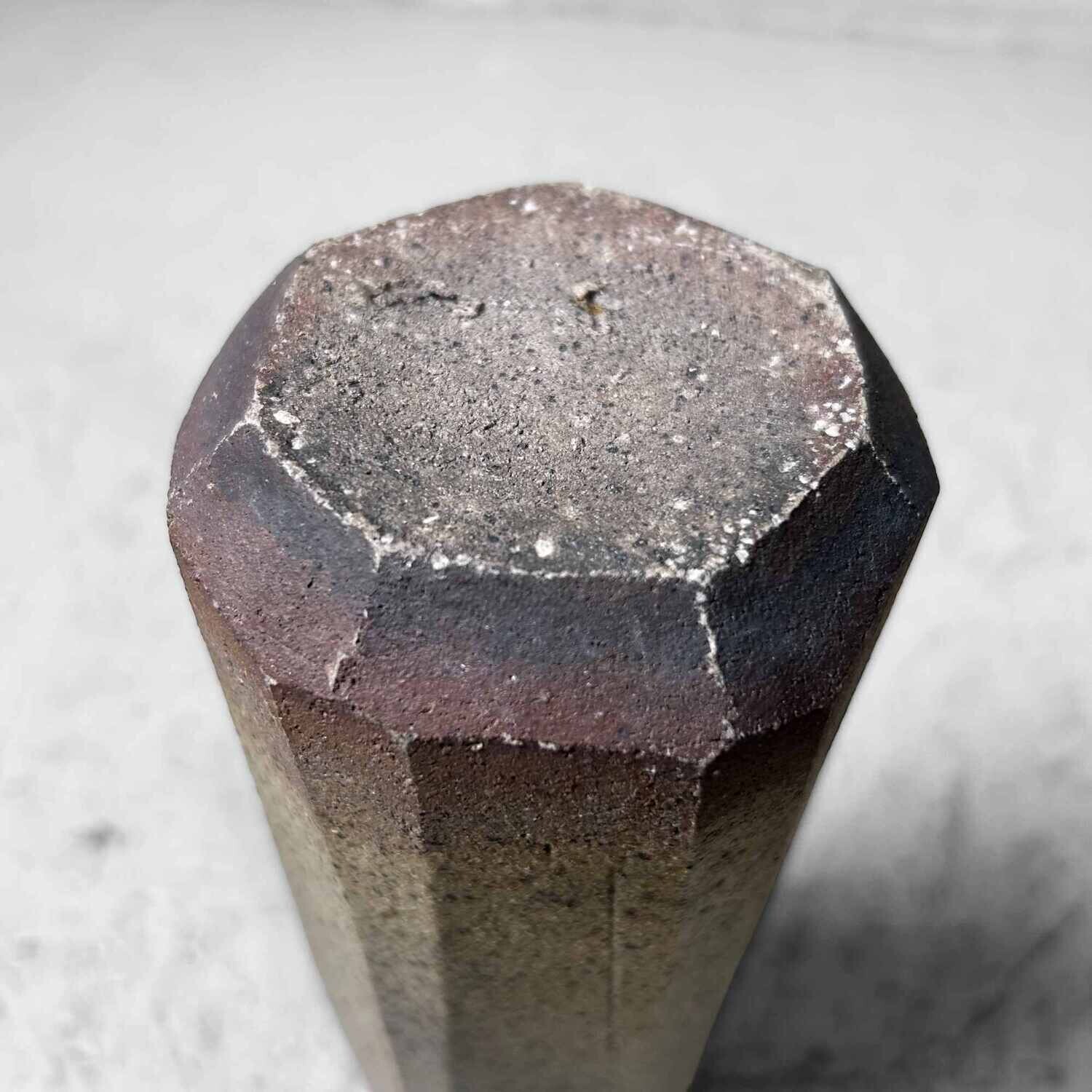 Aardewerken Minimalistische Ikebana Bloemenvaas, jaren '70, Japan.