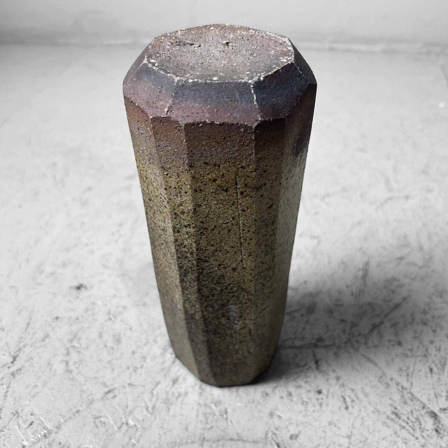 Aardewerken Minimalistische Ikebana Bloemenvaas, jaren '70, Japan.