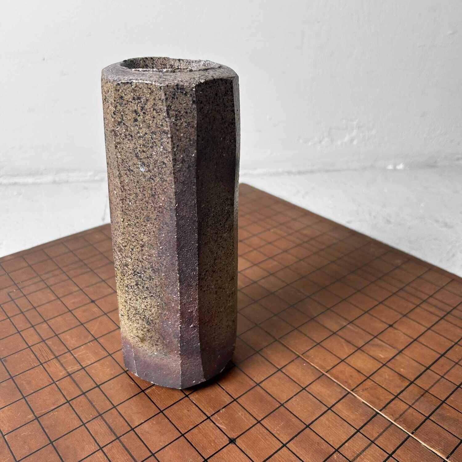 Aardewerken Minimalistische Ikebana Bloemenvaas, jaren '70, Japan.