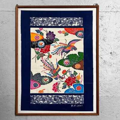 Bingata Okinawan Ryukyu Textile, 1960s, Japan.
