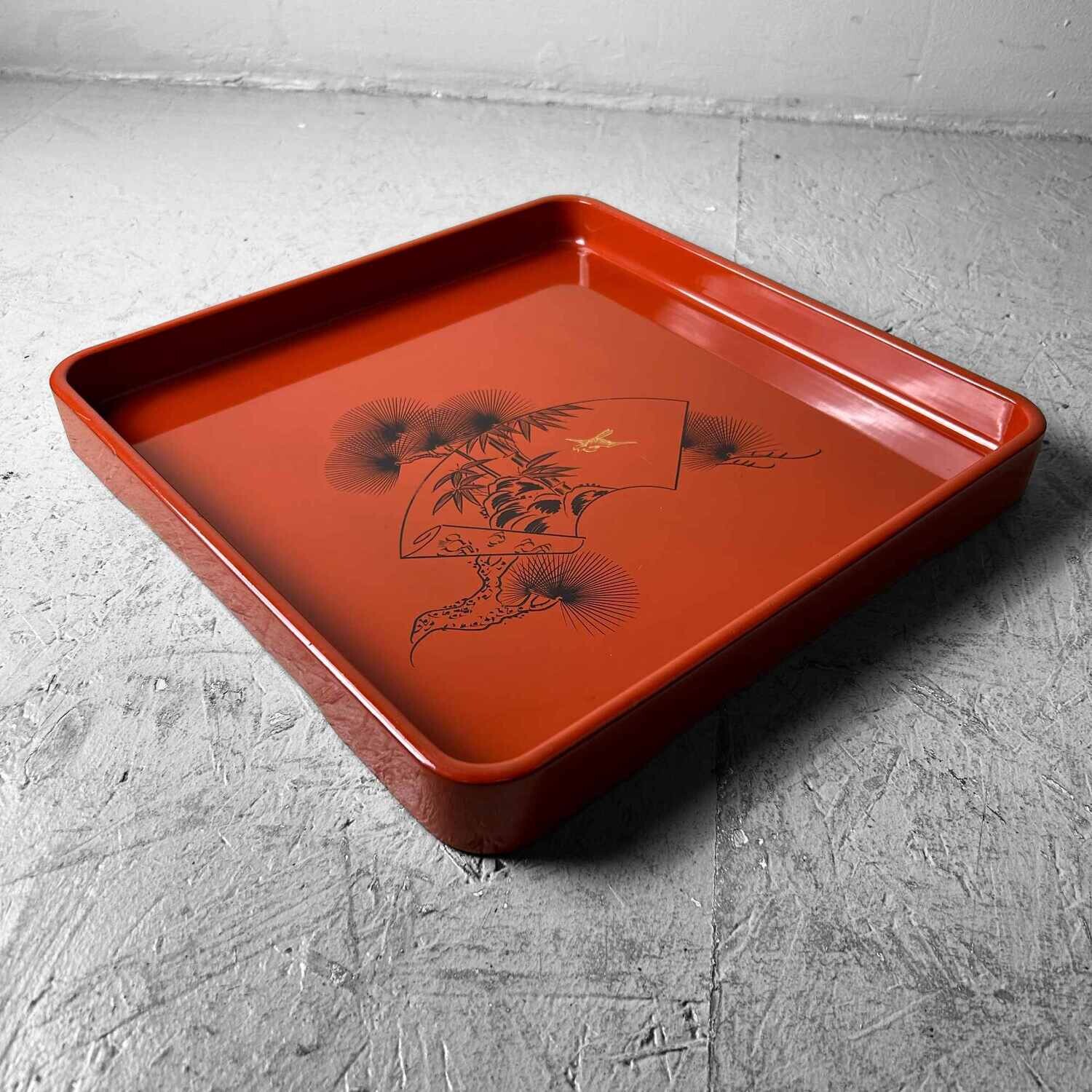 Urushi Houten Lakwerk Dienblad, Shōwa-periode, Japan.