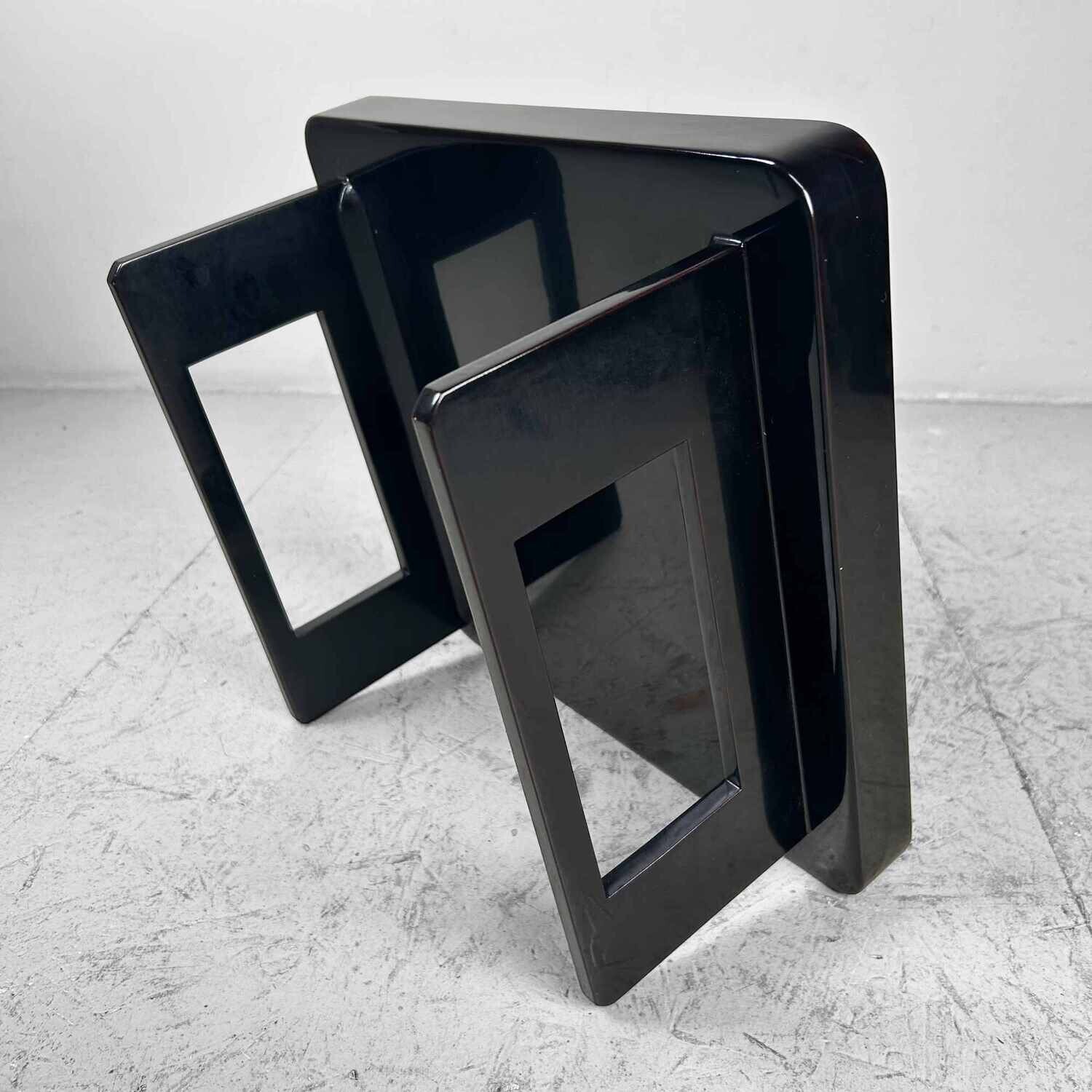 Set (5) Urushi Lakwerk Serveertafels, Taishō-periode, Japan.