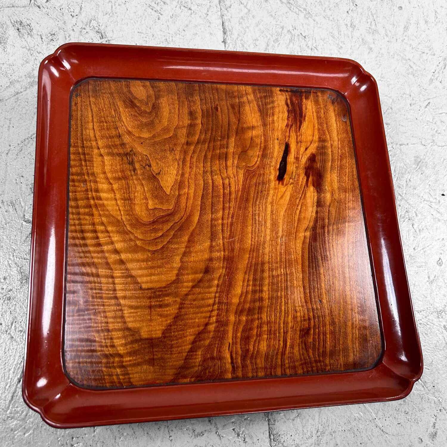 Set of (10) Urushi Lacquer Serving Tables, Taishō Period, Japan.