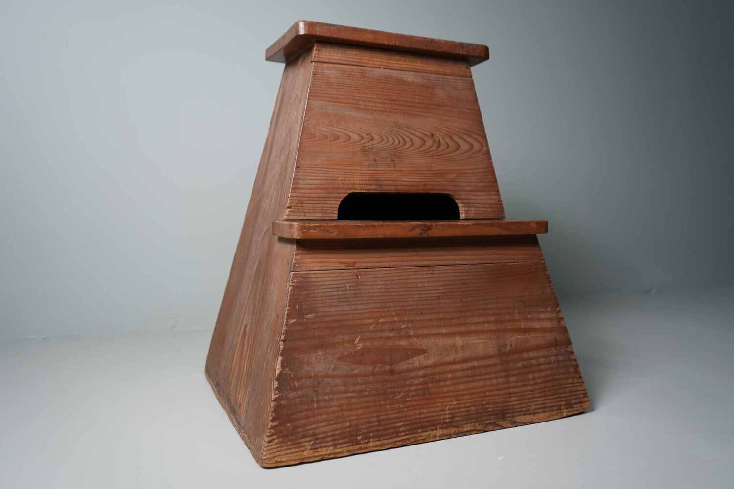 ヴィンテージ 踏み台 Fumidai Wooden Step, 騙 1960s