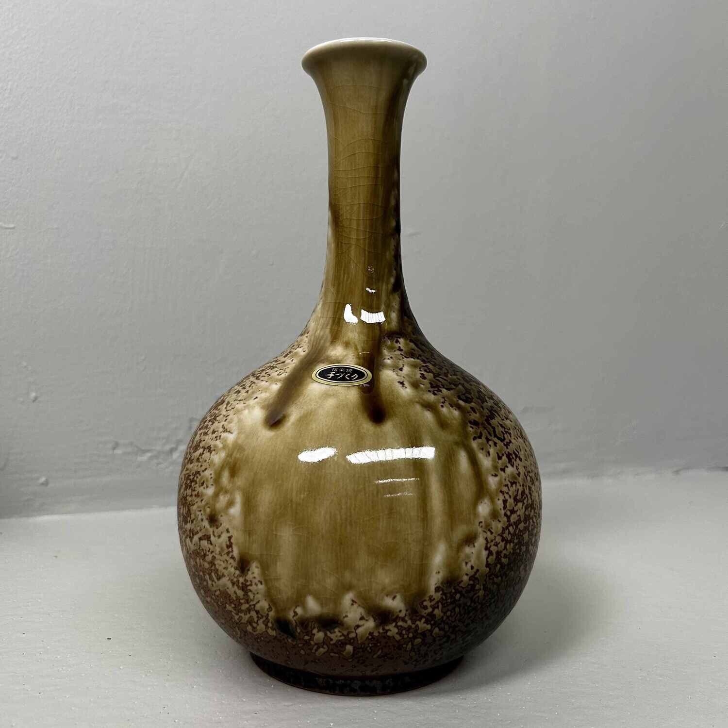 Ceramic Ikebana Vase Shigaraki, 1960s, Japan.