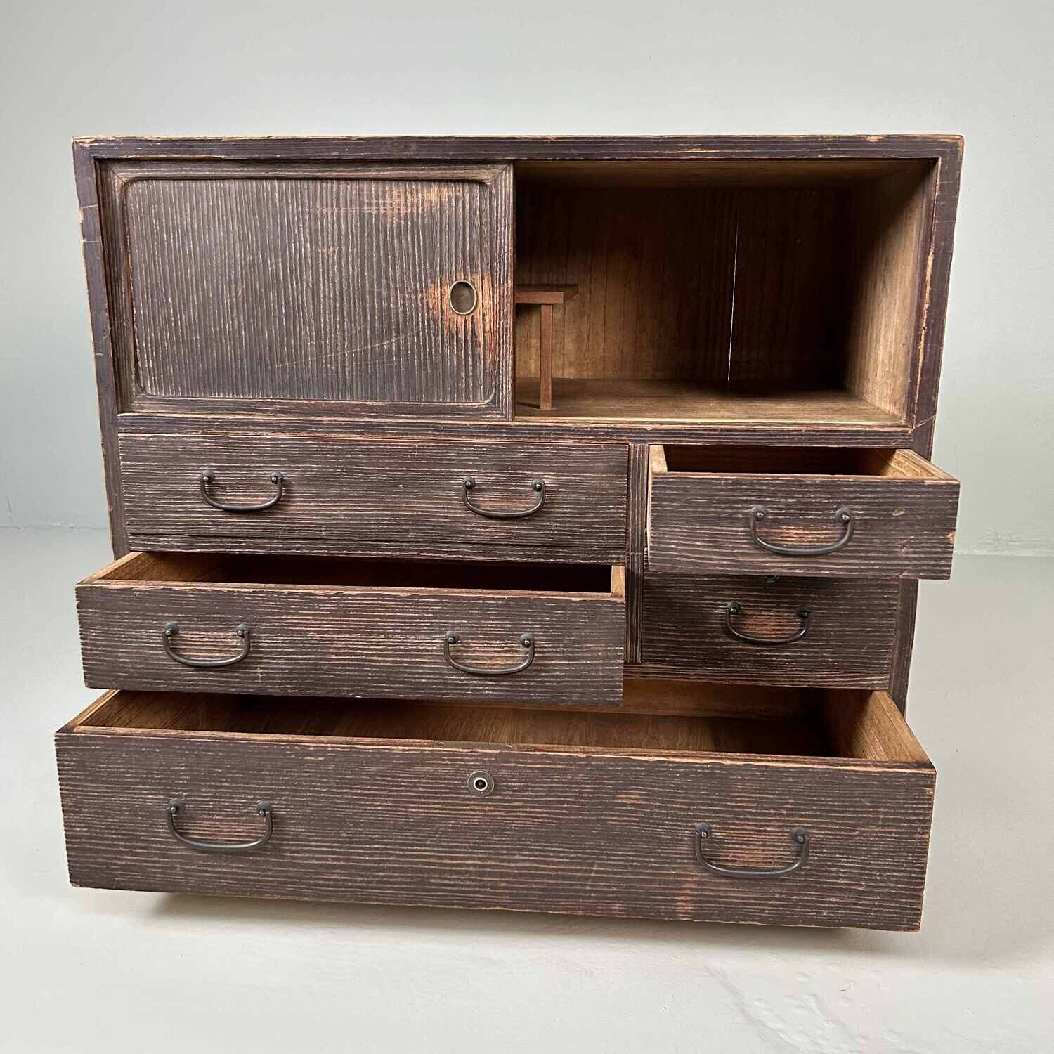 Traditionele Japanse Tansu, Opbergmeubel, Taishō-periode.